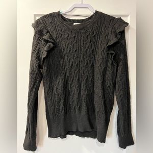 Crown & Ivy black knit sweater